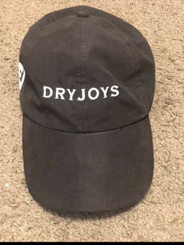 Unisex FootJoy Dryjoys Black Strapback OSFA Golf Hat