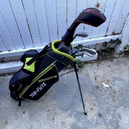 Nike and Callaway Junior Golf Club Set With TopFlite Stand Bag ages 9-12 yr old