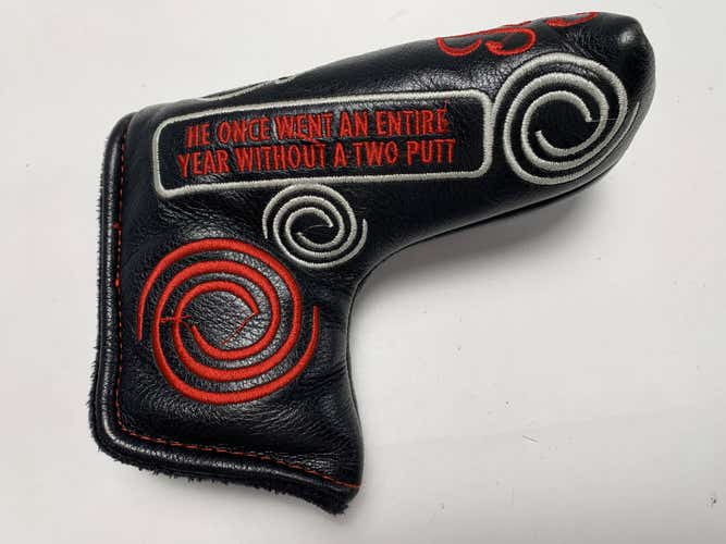 Odyssey Timmy Draino Blade Putter Headcover Head Cover HC Black Red