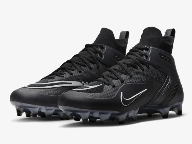 Black Adult New Size 7.5 (Women's 8.5) Nike Huarache Elite 8 Cleats