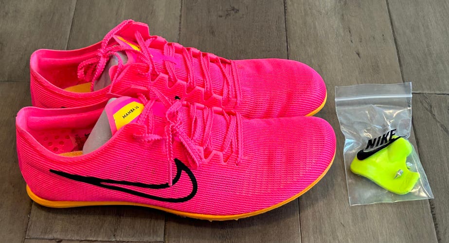 Size 9 Men’s Nike Zoom Mamba 6 Hyper Pink Track Spikes DR2733-600 WITH SPIKES