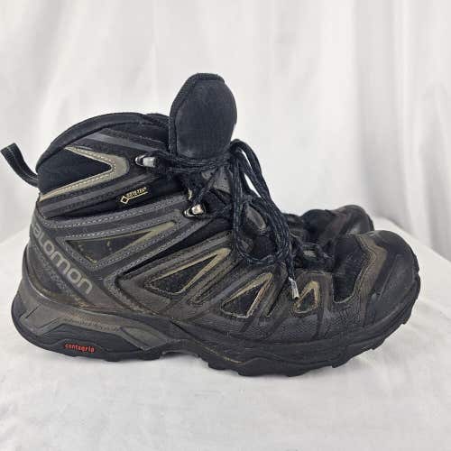 Salomon Black Gray X Ultra Pioneer Hiking Trail Boots Mens Size 7, Womens 8