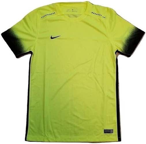 Nike Mens Laser Printed III 725896 Size M Volt Yellow Soccer Jersey New