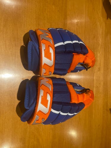 13” CCM Oilers pro stock gloves
