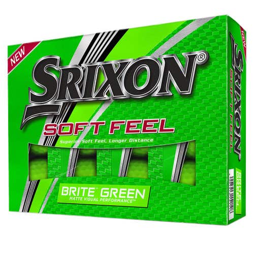 Srixon Soft Feel BRITE Golf Balls (GREEN, 2020, 12pk) Matte Finish 1dz NEW
