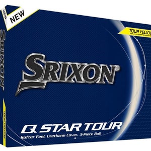 Srixon Q-Star Tour Golf Balls (Tour Yellow, 12pk) 1dz 2024  NEW
