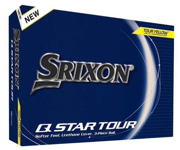 Srixon Q-Star Tour Golf Balls (Tour Yellow, 12pk) 1dz 2024  NEW