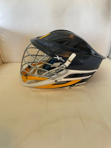 Cascade XRS Lacrosse Helmet - Navy Blue with Yellow Chin (Retail: $319)