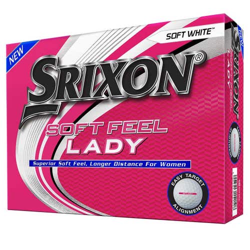 Srixon Soft Feel Lady Golf Balls (Soft White, 2020, 12pk) NEW