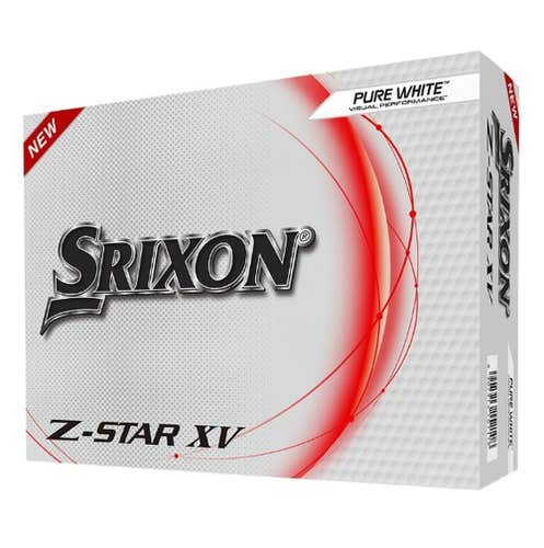 Srixon Z-Star XV Golf Balls (Pure White, Spinskin, 2023, 12pk) NEW