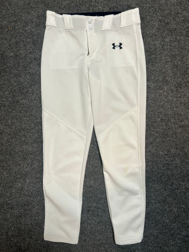 White Used Medium Under Armour Game Pants