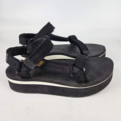 Teva Flatform Universal Platform Sandal Black 1102451 Women's Size: 8 Outdoor