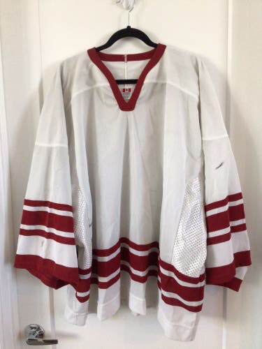 White Used Men's CCM Jersey