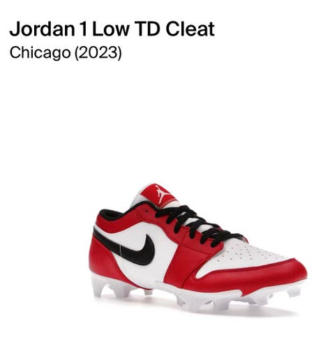 Jordan 1 Low TD Cleat Chicago 2023