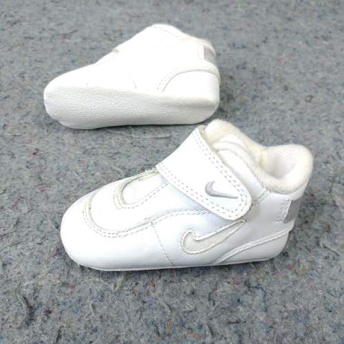 Nike Baby Crib Shoes 3C Soft Bottoms Vintage Sneakers White RARE Find
