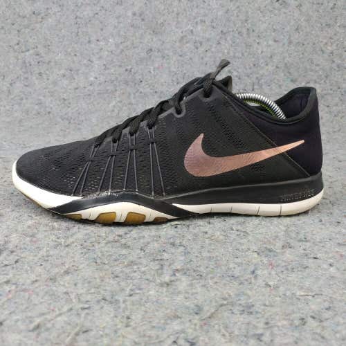 Nike Free TR 6 Womens 8 Shoes Low Top Trainers Sneakers Black Bronze 833413-005