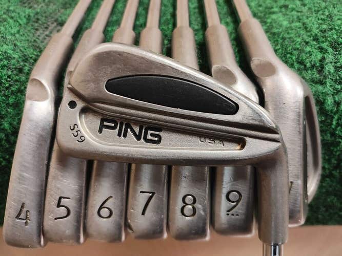 Ping S59 Black Dot Golf Iron Set 3-PW Steel Shaft Stiff Flex
