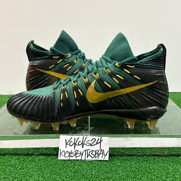Nike Alpha Menace Elite TD Football Cleats Green Gold Size 10 Mens