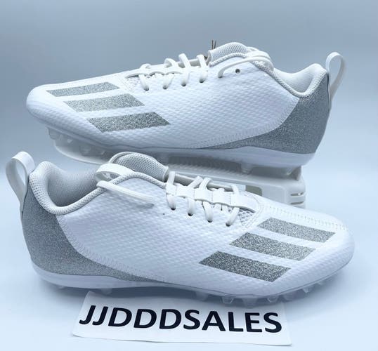 Adidas Adizero Spark Pearlized Pack Football Cleats White GY4521 Men’s Sz 10.5   New