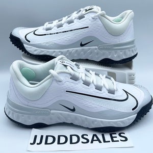 Nike Alpha Huarache Elite 4 Turf Softball White FD2746-102 Womens Size 7 New