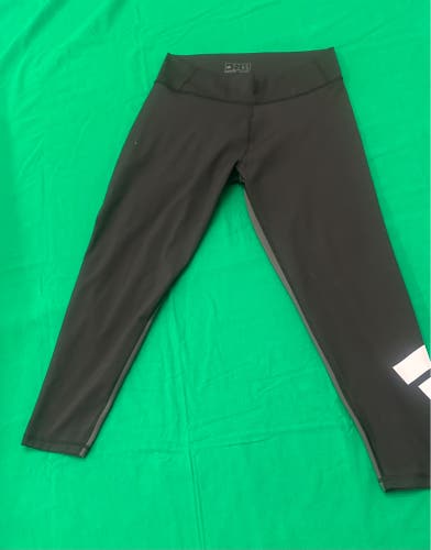 Adidas Women’s black & gray cropped leggings