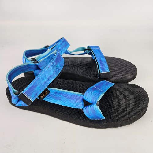 Teva Sandals Womens 10 Original Tie Dye Blue Sport Sandals 1124231 Shoes