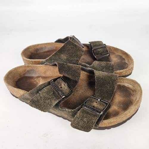 Birkenstock Arizona Soft Footbed Brown Suede Sandals Women's Size: 38 / 7