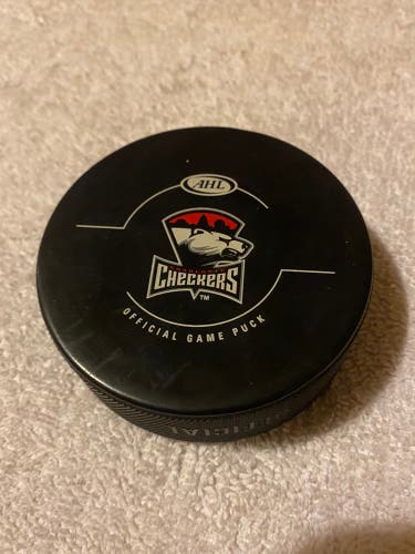 Charlotte Checkers AHL Official Hockey Game Puck