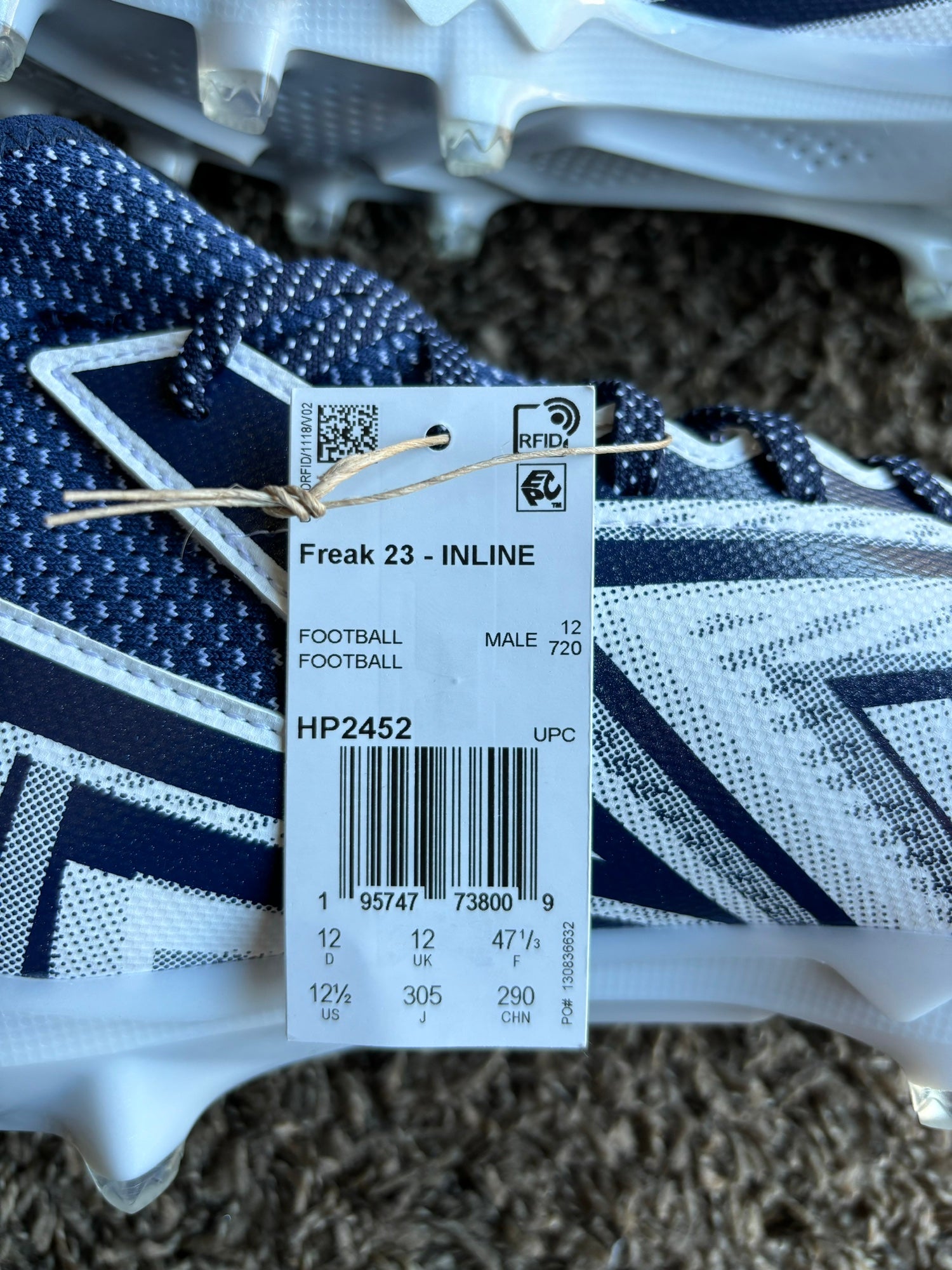 New Adidas FREAK Football Sports Cleats Mens 13.5‎ White Navy Amazon.com: adidas Freak 23 Mismatch Mens Football Cleats in  main image 3