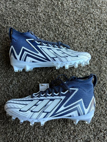 Adidas Freak 24 INLINE White/Navy Blue Football Cleats Size 12.5