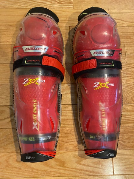 Senior Used Bauer Vapor 2X Pro 15" Shin Pads
