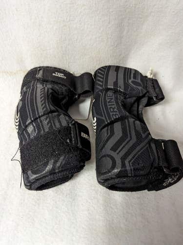 Brine Lacrosse LAX Youth Elbow Pads Size Youth Medium Color Black Condition Used