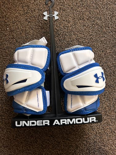 New Under Armour Command Pro 3 Arm Pads BLUE LAX LACROSSE SMALL NWT