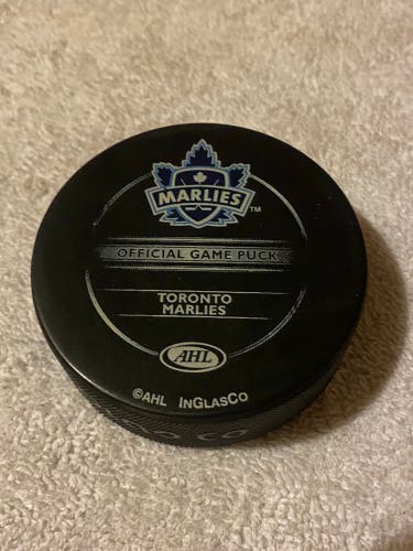 Toronto Marlies AHL Official Hockey Game Puck