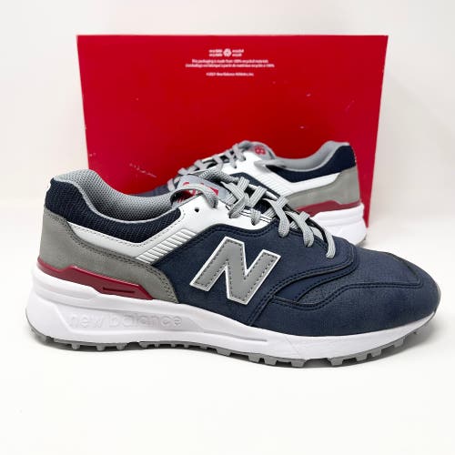 New Balance 997G Navy Grey Red Golf Shoes Men’s Size 9.5 (NBG997SNGR)