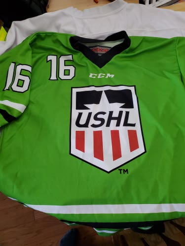 Green Used Large Men's CCM Jersey