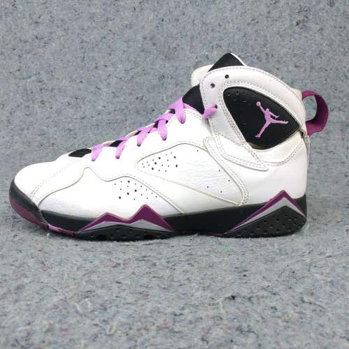 Nike Air Jordan 7 Basketball Shoes Girls 7.5Y Sneakers White Fuchsia 442960-127