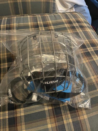 Complete Bauer IMS 5.0 Facemask w/ Screws & Clips