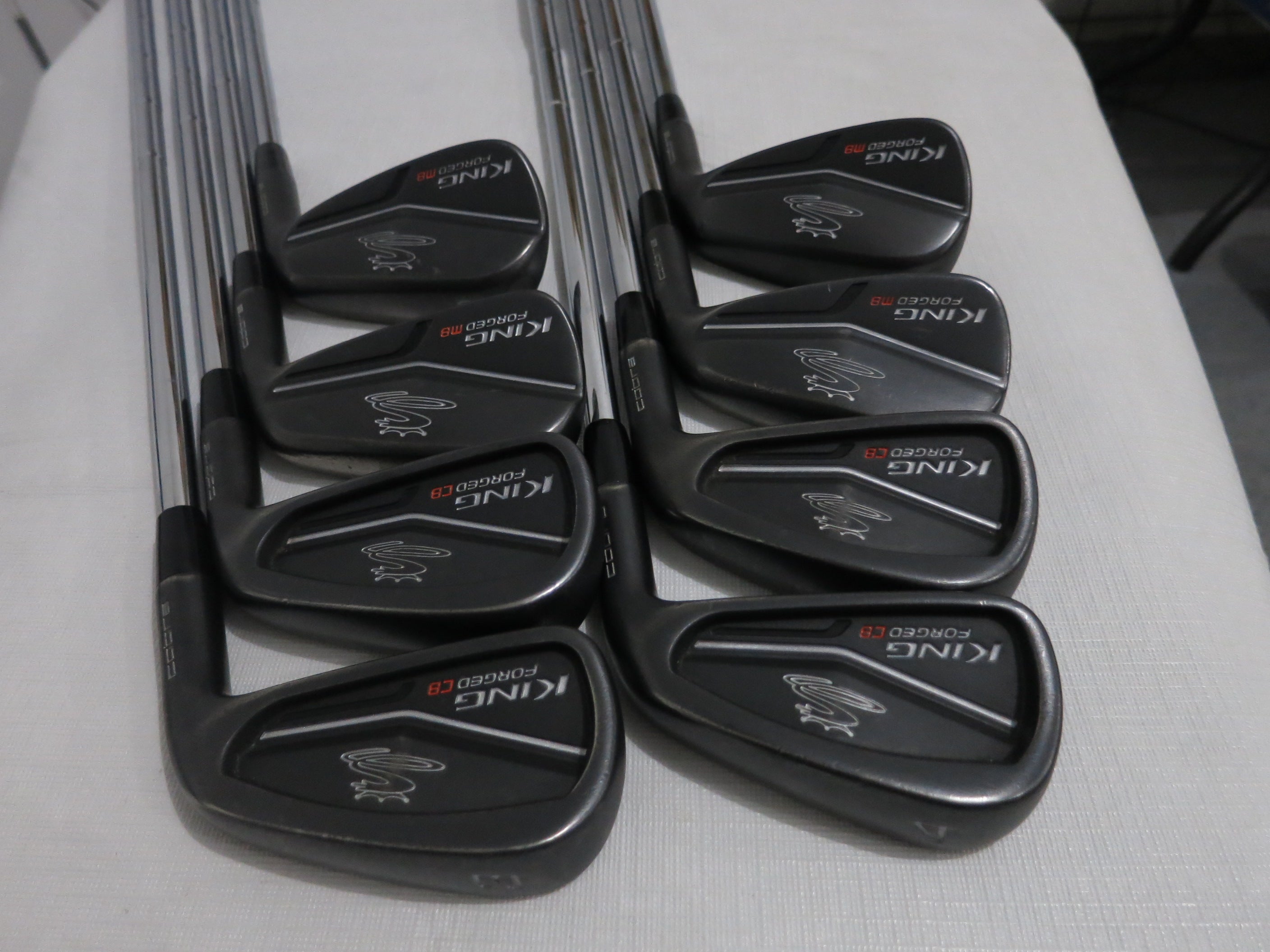 Cobra King CB/MB Forged Black Iron Set - 3-PW - Extra Stiff X Flex Steel