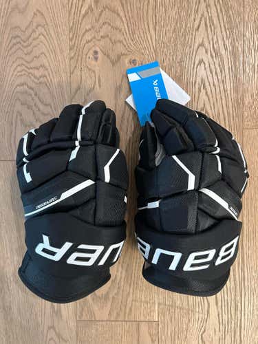 Brand New Bauer Supreme Mach Gloves 14" - Senior, Black
