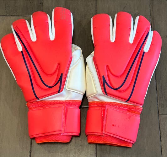 Size 10.5 Nike GK Premier SGT RS Promo Soccer Goalkeeper Gloves Bright Crimson