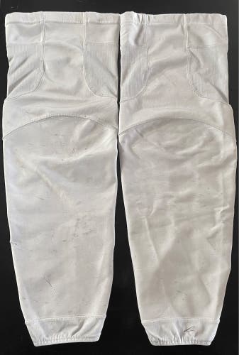 White Used Large CCM Pro Stock Socks