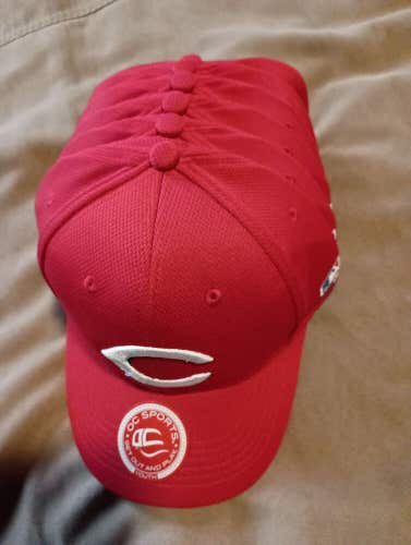 6 Cincinnati Reds Baseball Cap Youth Size Adjustable Hat Red Team MLB OC Sports