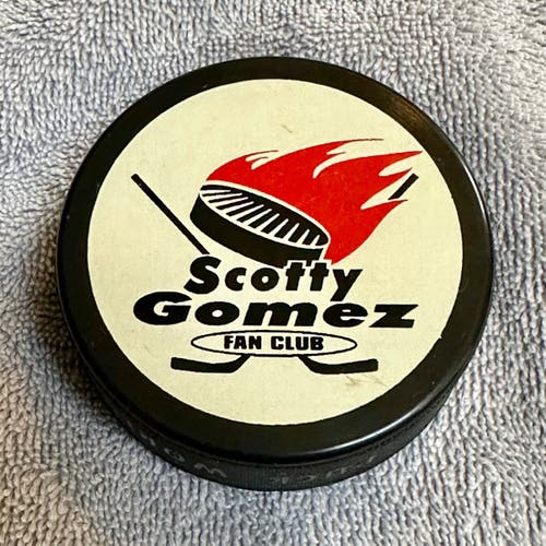 Vintage New Jersey Devils “Scotty Gomez Fan Club” Hockey Puck