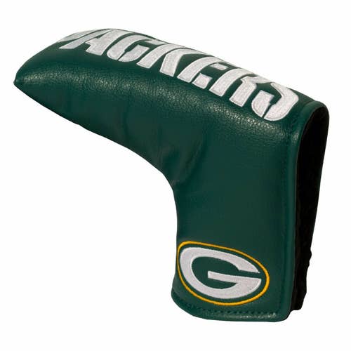 NEW Team Golf Green Bay Packers Vintage Leather Blade Putter Headcover
