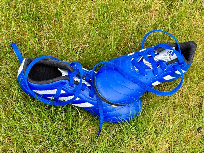 Adidas Goletto VIII FG Little Boys Size 12K Shoes Blue Soccer Futbol Cleats