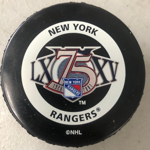 New York Rangers puck (75th anniversary)