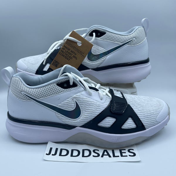 Nike Air Zoom Diamond Elite Turf Baseball Shoes White Black DZ0503-103 Men’s Size 14 New