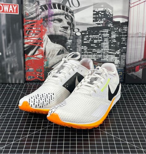 Nike Zoom Rival XC 6 White Orange Track Shoes Spikes DX7999-100 Men's Sz 9.5 NEW