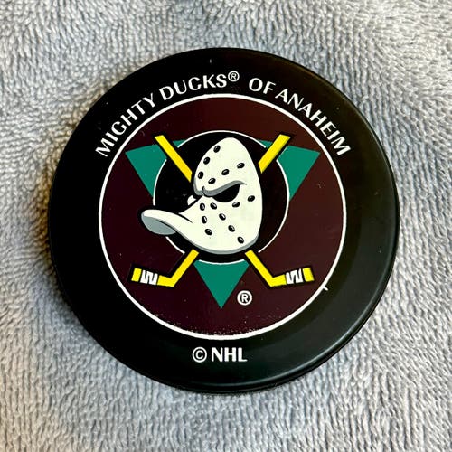 Vintage Anaheim Mighty Ducks Hockey Puck